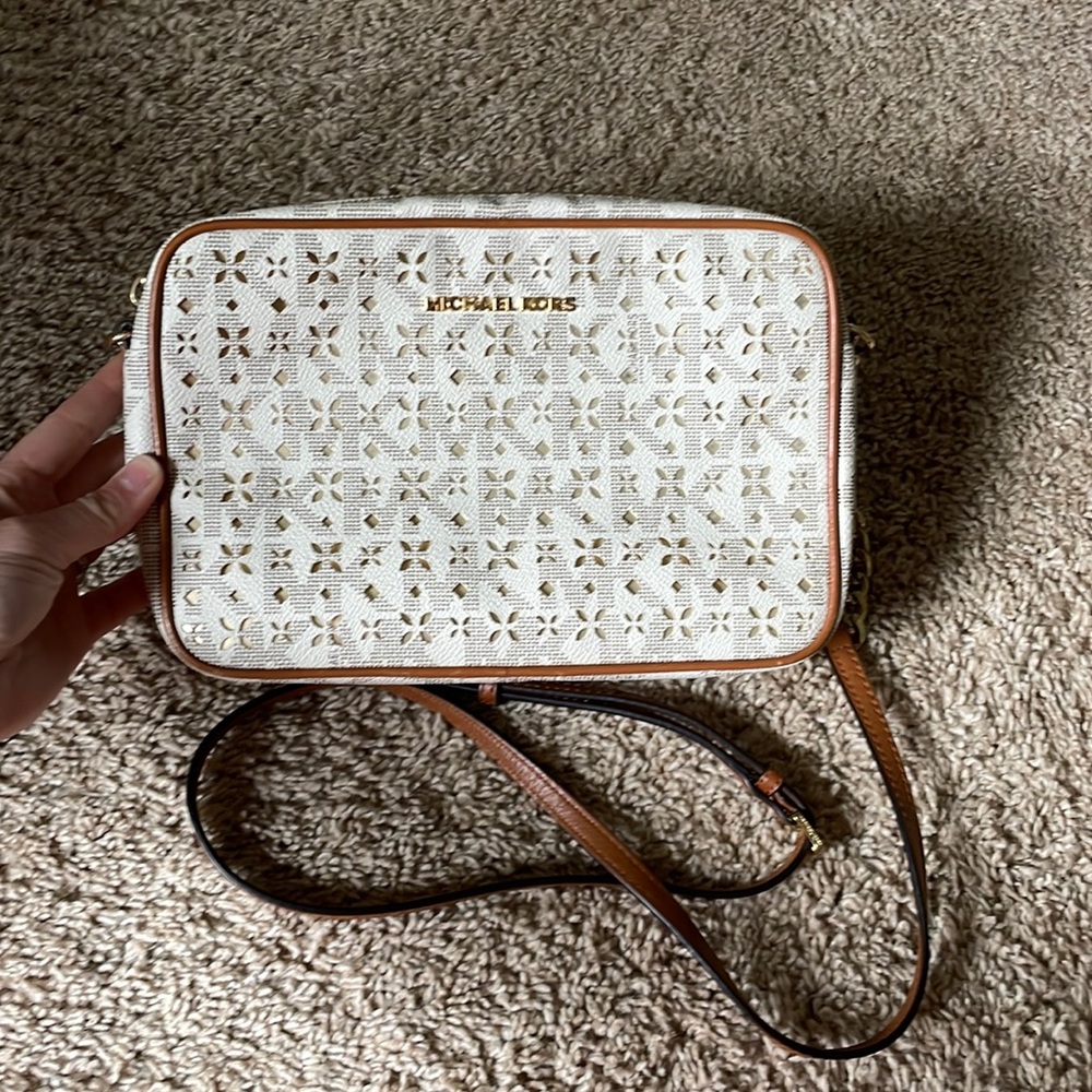 Michael Kors laser cut crossbody